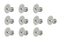ZSPEC M4-0.7x6mm Fasteners, FHSC, Stainless Steel SUS304, 10-Pack
