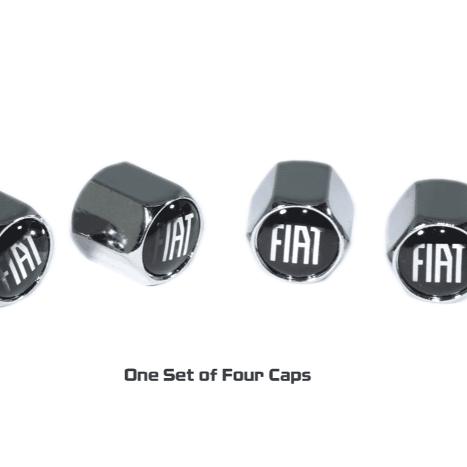 Chrome Valve Stem Tire Caps, Style: Fiat - ZSD-567612-  DRIVEN - 2