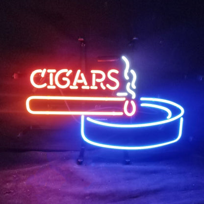 Fire Cigars Ashtray Neon Signs - CN046-  DRIVEN - 1