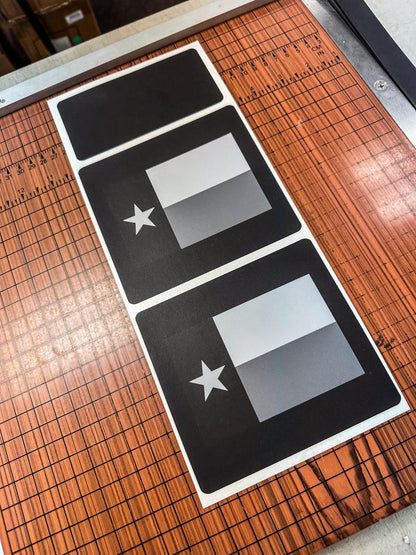 Flag Sun Visor Warning Overlays - 2021+ Bronco / 2024+ Ranger Raptor - 21BRONCOSUNVFL-CG-21BRONCOSUNVFL-DAF-21BRONCOSUNVFL-DTBL-21BRONCOSUNVFL-DTRL-21BRONCOSUNVFL-TBL-  DRIVEN - 17