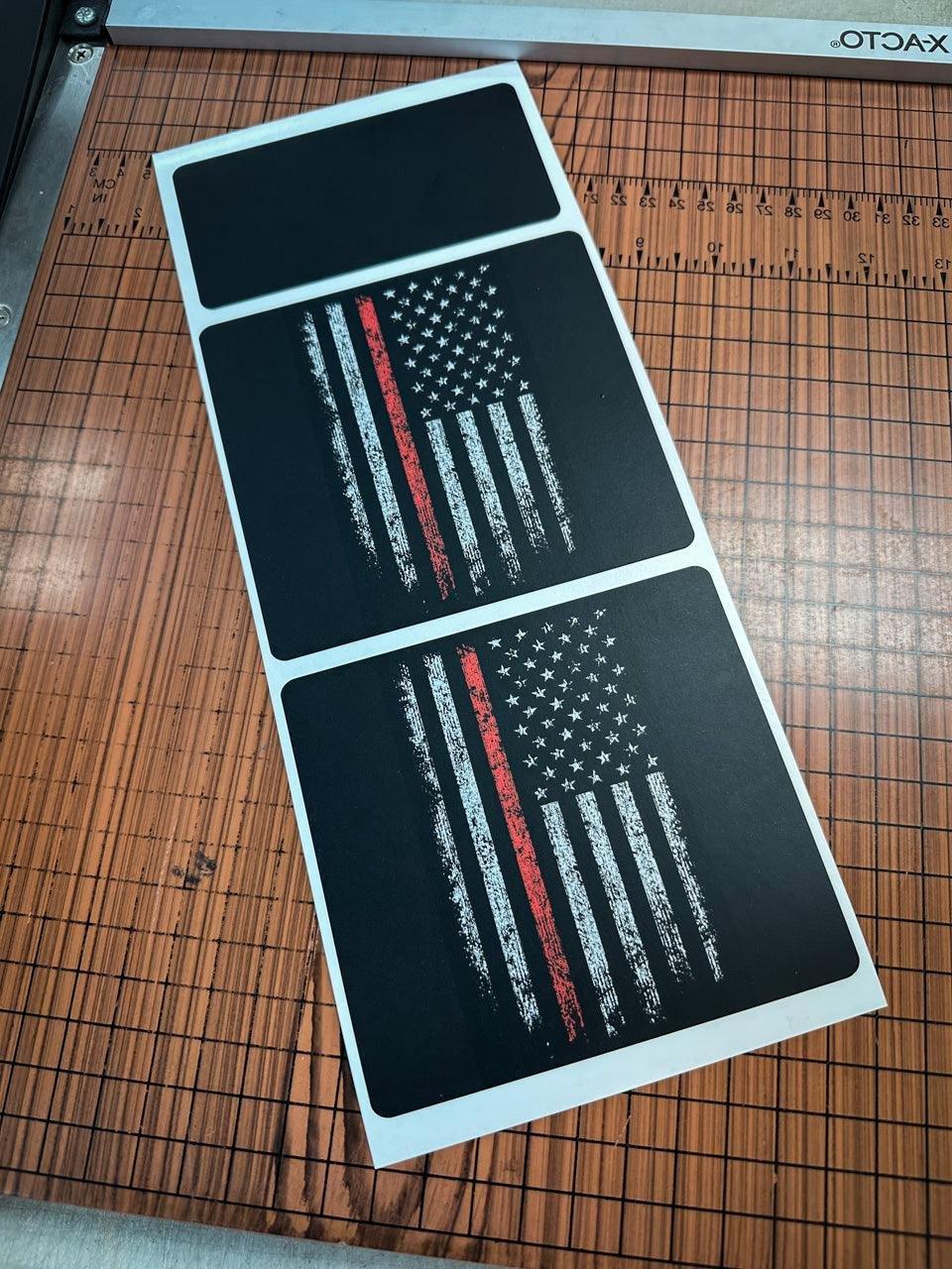 Flag Sun Visor Warning Overlays - 2021+ Bronco / 2024+ Ranger Raptor - 21BRONCOSUNVFL-CG-21BRONCOSUNVFL-DAF-21BRONCOSUNVFL-DTBL-21BRONCOSUNVFL-DTRL-21BRONCOSUNVFL-TBL-  DRIVEN - 19