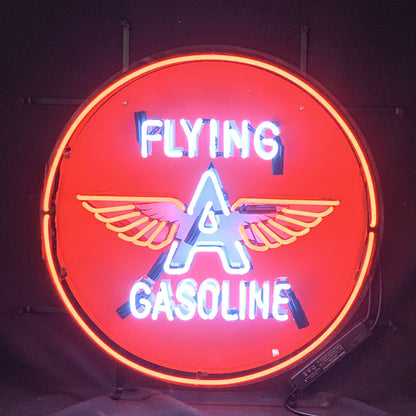 Flying Gasoline Wings Neon Sign Light - ME962-  DRIVEN - 2