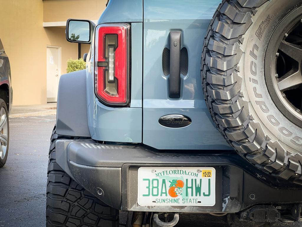 Ford Bronco Rear Oval Emblem Overlay (Tint or Solid) - 2021-2025 Bronco / Bronco Sport - 21BRONCOVTNT-DS-21BRONCOVTNT-LS-21BRONCOVTNT-ST-21BRONCOVTNT-GY-21BRONCOVTNT-HC-  DRIVEN - 1