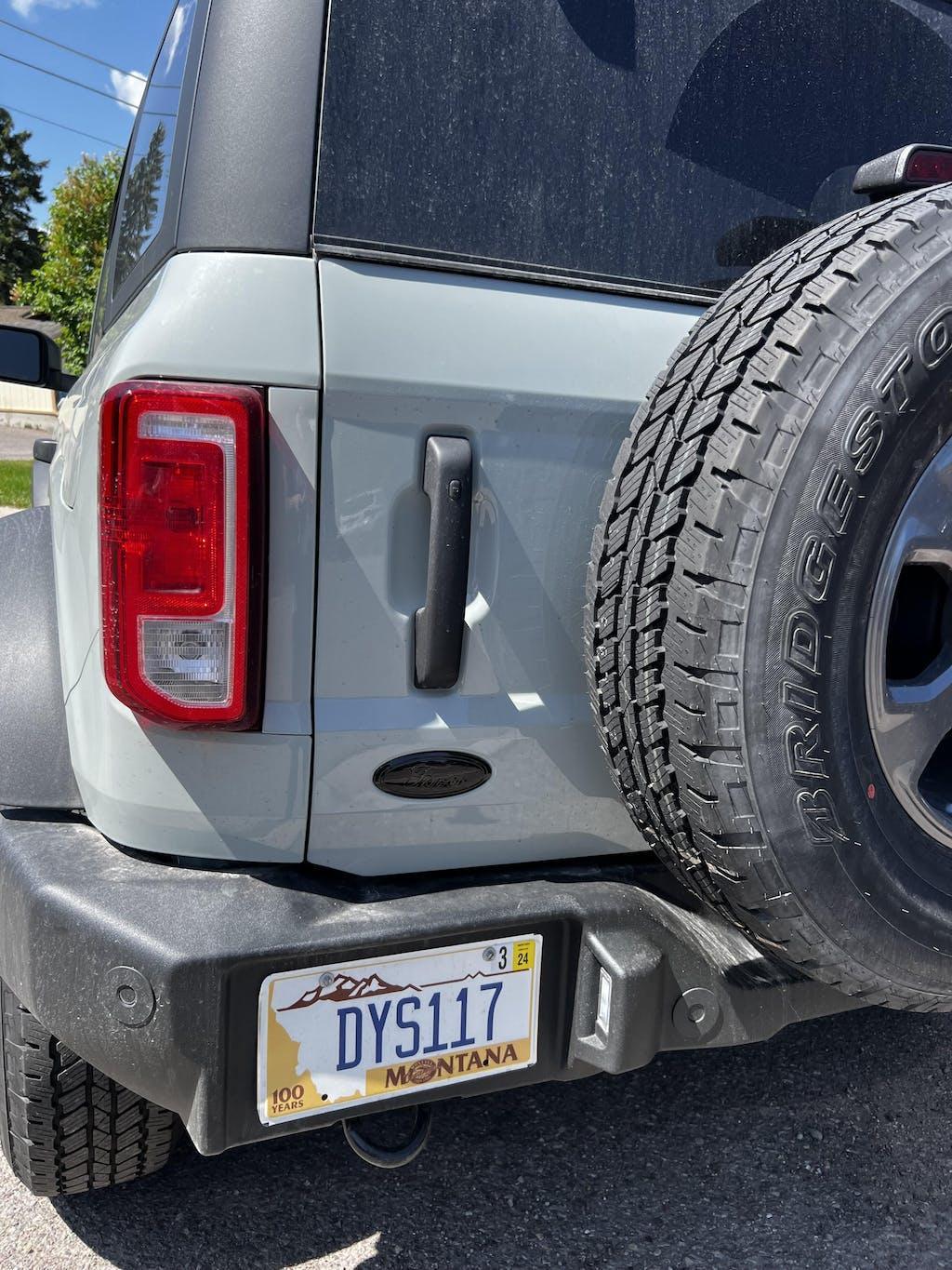 Ford Bronco Rear Oval Emblem Overlay (Tint or Solid) - 2021-2025 Bronco / Bronco Sport - 21BRONCOVTNT-DS-21BRONCOVTNT-LS-21BRONCOVTNT-ST-21BRONCOVTNT-GY-21BRONCOVTNT-HC-  DRIVEN - 12