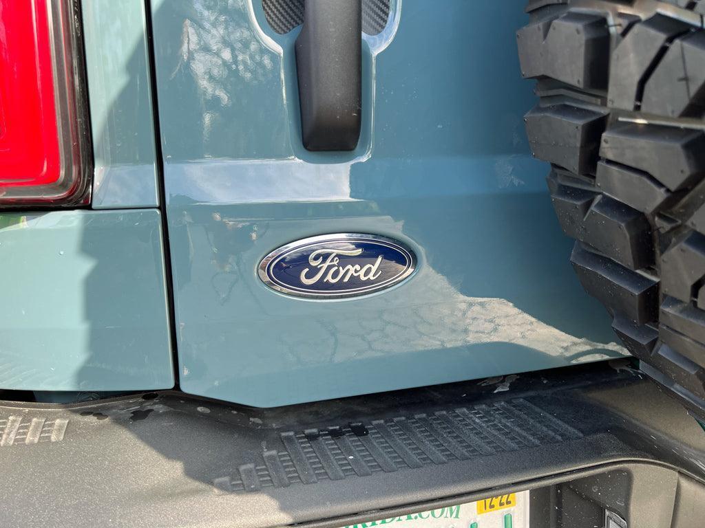 Ford Bronco Rear Oval Emblem Overlay (Tint or Solid) - 2021-2025 Bronco / Bronco Sport - 21BRONCOVTNT-DS-21BRONCOVTNT-LS-21BRONCOVTNT-ST-21BRONCOVTNT-GY-21BRONCOVTNT-HC-  DRIVEN - 13