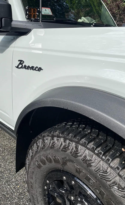 Ford Bronco Cursive Script Metal Emblem Templates - 2021+ Bronco - dcrC6TZ-16098-INSTALL-dcrC6TZ-16098-INSTALL-1-dcrC6TZ-16098-INSTALL-2-dcrC6TZ-16098-INSTALL-3-  DRIVEN - 19