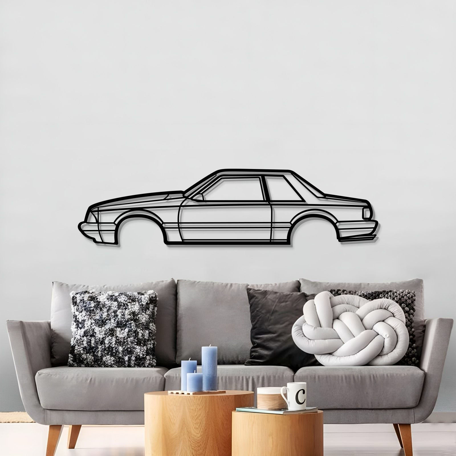 1989 Mustang Foxbody Metal Car Wall Art - MT0225 - MT0225B49L-MT0225B69L-MT0225B80L-MT0225B99L-MT0225B120L-  DRIVEN - 2