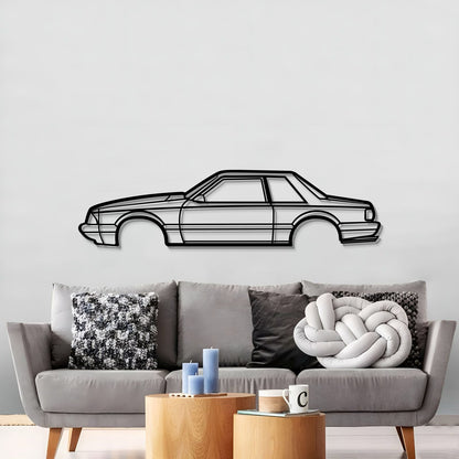1989 Mustang Foxbody Metal Car Wall Art - MT0225 - MT0225B49L-MT0225B69L-MT0225B80L-MT0225B99L-MT0225B120L-  DRIVEN - 2
