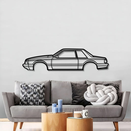 1989 Mustang Foxbody Metal Car Wall Art - MT0225 - MT0225B49L-MT0225B69L-MT0225B80L-MT0225B99L-MT0225B120L-  DRIVEN - 2