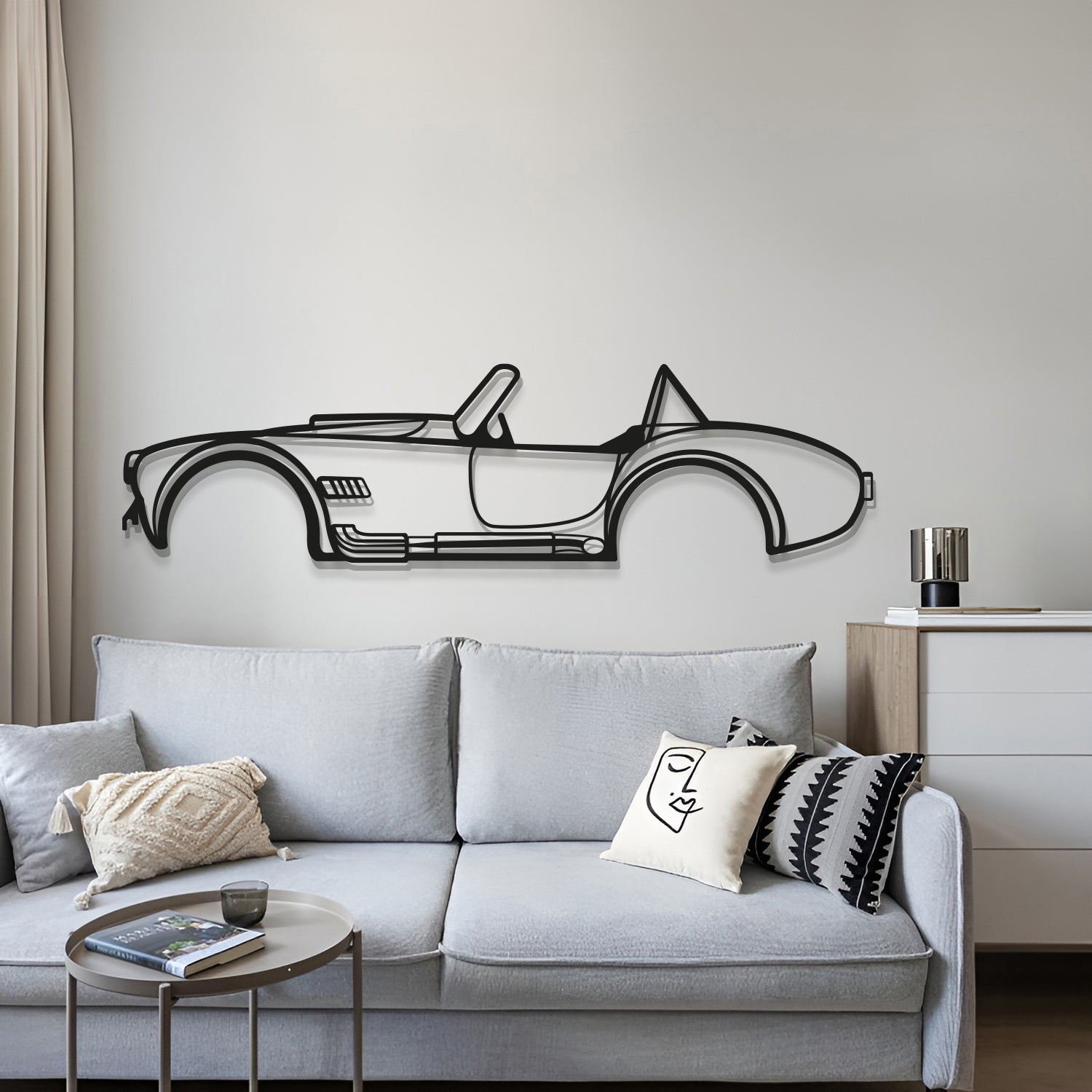 1965 Shelby Cobra Metal Car Wall Art - MT0075 - MT0075B49L-MT0075B69L-MT0075B80L-MT0075B99L-MT0075B120L-  DRIVEN - 4