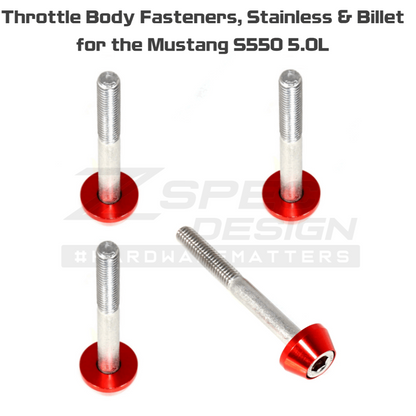 ZSPEC Throttle Body Fastener Kit for '05-14 Mustang S197 & '15-21 S550 V8 Models, Stainless & Billet - ZSD-378218-ZSD-378225-ZSD-378232-ZSD-378249-ZSD-378256-  DRIVEN - 4