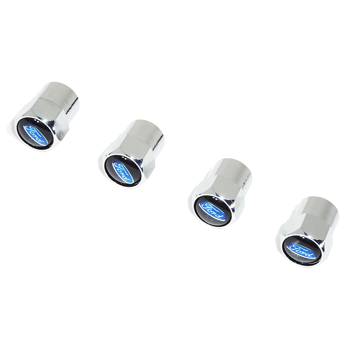 Chrome Valve Stem Tire Caps, Style: Ford Oval Style - ZSD-577574-  DRIVEN - 1