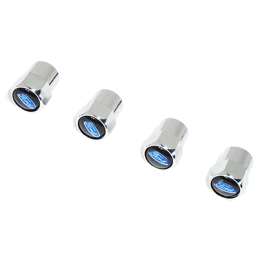 Chrome Valve Stem Tire Caps, Style: Ford Oval Style - ZSD-577574-  DRIVEN - 1