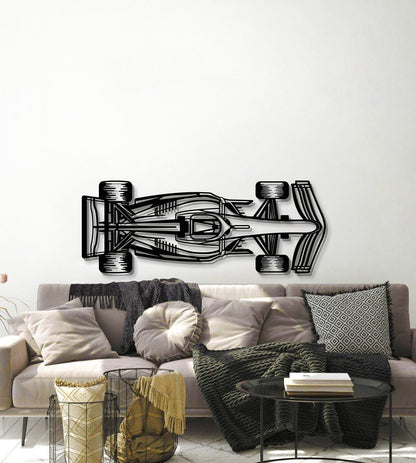 Formula 1 2022 Top View Horizontal Metal Car Wall Art - MT0979 - MT0979B49L-MT0979B69L-MT0979B80L-MT0979B99L-MT0979B120L-  DRIVEN - 5