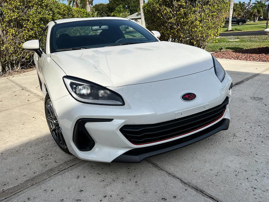 Front Bumper STI TS Style Pinstripe fits 2022+ BRZ - 22BRZSTIFB-BL-22BRZSTIFB-GD-22BRZSTIFB-GR-22BRZSTIFB-OR-22BRZSTIFB-PI-  DRIVEN - 1