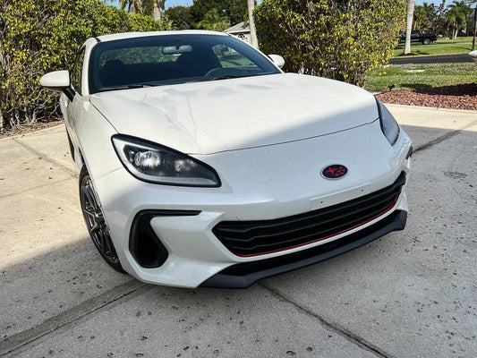 Front Bumper STI TS Style Pinstripe fits 2022+ BRZ - 22BRZSTIFB-BL-22BRZSTIFB-GD-22BRZSTIFB-GR-22BRZSTIFB-OR-22BRZSTIFB-PI-  DRIVEN - 1