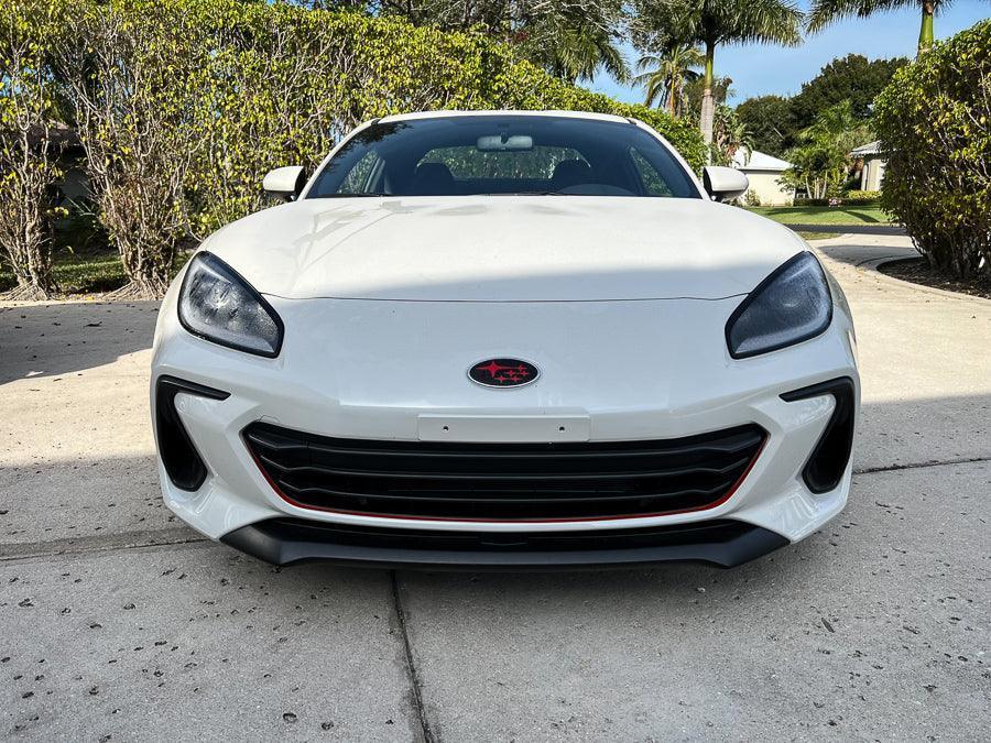Front Bumper STI TS Style Pinstripe fits 2022+ BRZ - 22BRZSTIFB-BL-22BRZSTIFB-GD-22BRZSTIFB-GR-22BRZSTIFB-OR-22BRZSTIFB-PI-  DRIVEN - 2