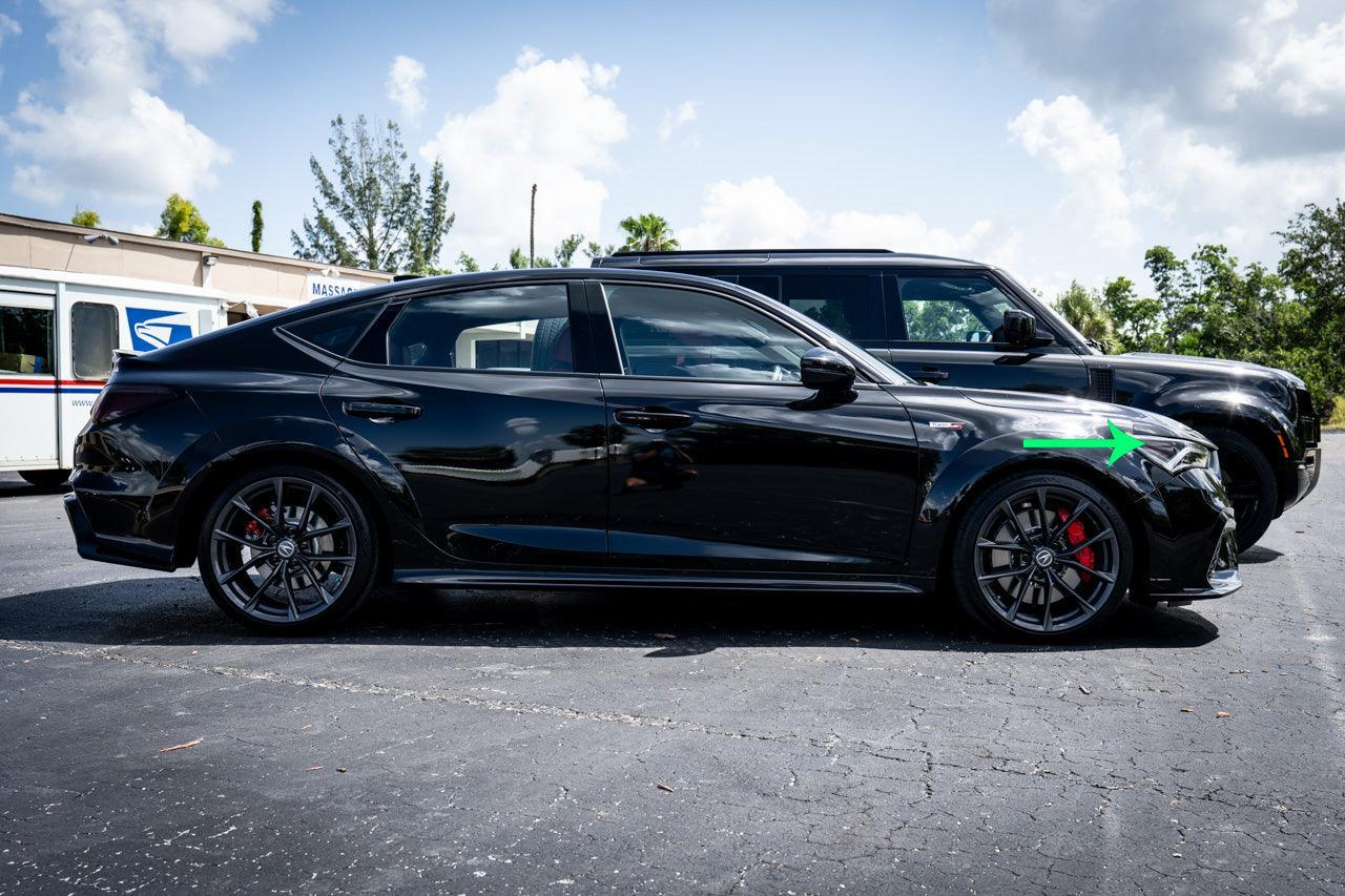 Front Sidemarker Black Out Overlays - 2023+ Integra - 23INTFSM-LSLX-23INTFSM-DSLX-23INTFSM-DSST-23INTFSM-DS-23INTFSM-LS-  DRIVEN - 1