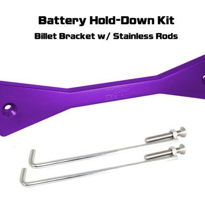 ZSPEC Battery Hold Down/Bracket for Datsun Z/ZX Cars, Billet w/ Stainless Hardware - ZSD-567704-ZSD-567711-ZSD-567728-ZSD-567735-ZSD-567742-  DRIVEN - 6