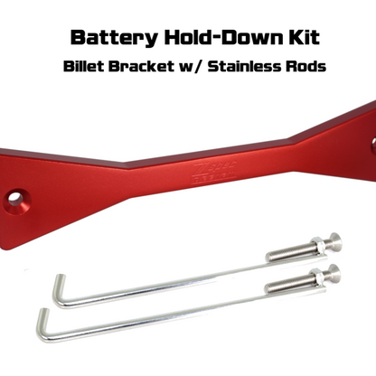 ZSPEC Battery Hold Down/Bracket for Datsun Z/ZX Cars, Billet w/ Stainless Hardware - ZSD-567704-ZSD-567711-ZSD-567728-ZSD-567735-ZSD-567742-  DRIVEN - 7