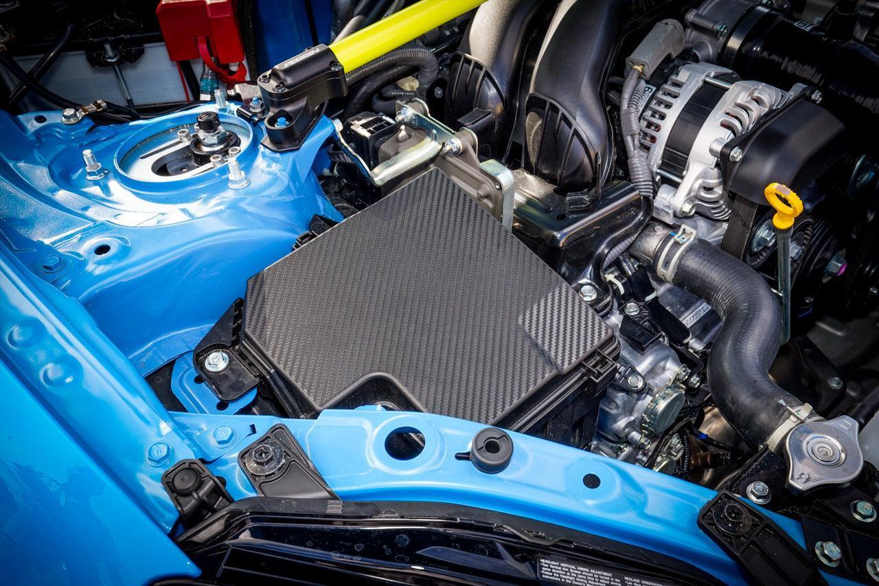 Fuse Box Cover 3D Carbon Overlay - 2022 BRZ / GR86 - 22BRZGRFUSEUND-3DB-  DRIVEN - 2