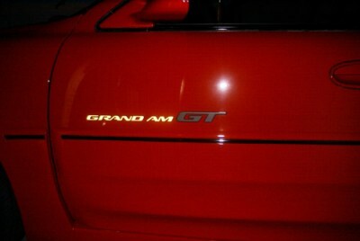Badge Overlay Decals Door and Trunk - 96-05 Pontiac Grand Am GT - PO:GA:GT-B-01-PO:GA:GT-B-02-PO:GA:GT-B-03-PO:GA:GT-B-04-PO:GA:GT-B-05-  DRIVEN - 6