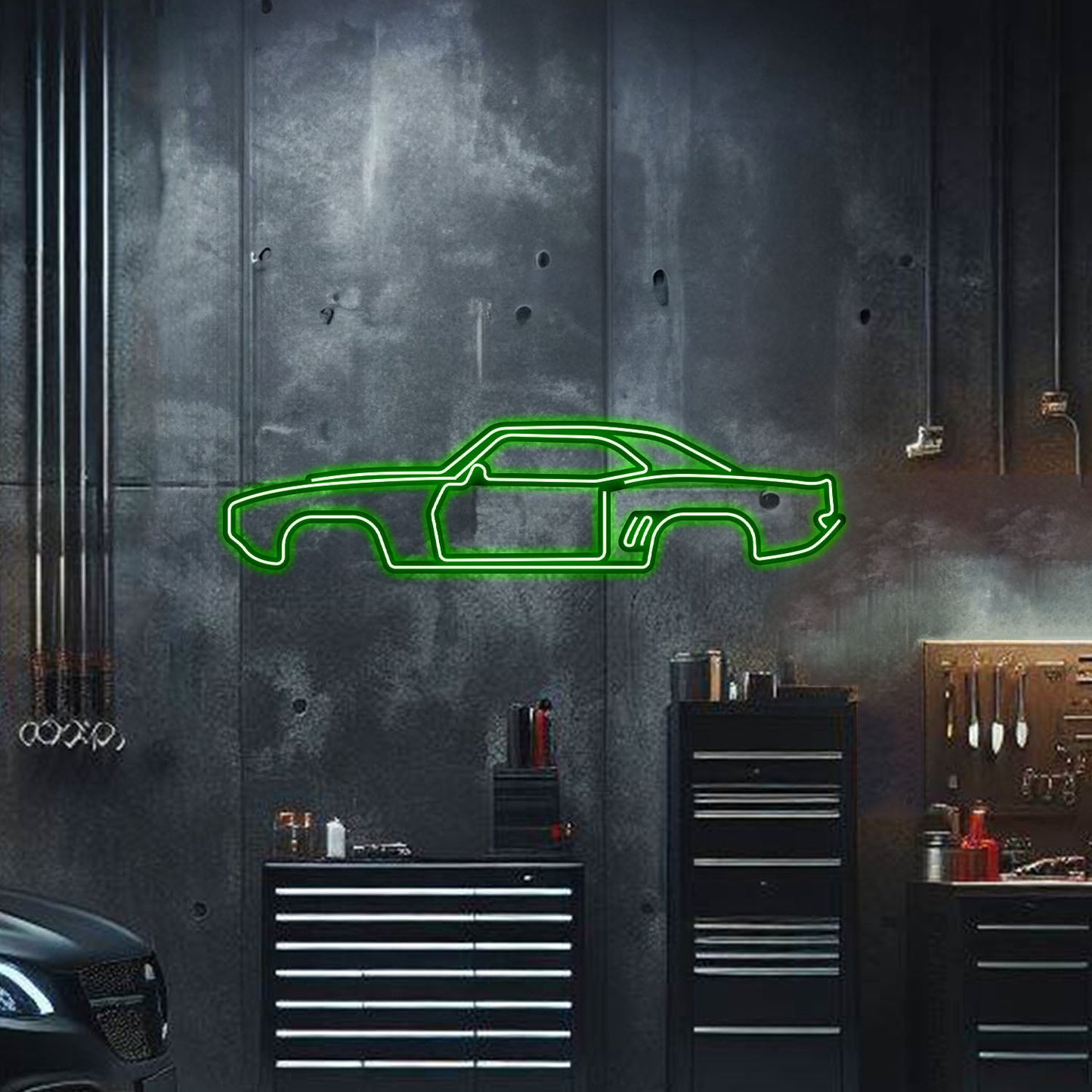 1969 Camaro Metal Neon Car Wall Art - MTN0002 - MTN0002W99L-MTN0002W120L-MTN0002W140L-MTN0002R99L-MTN0002R120L-  DRIVEN - 4