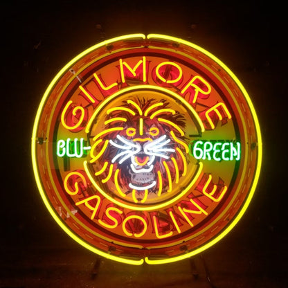 Gilmore Gasoline Blu Green Neon Signs Light - MA024-  DRIVEN - 2