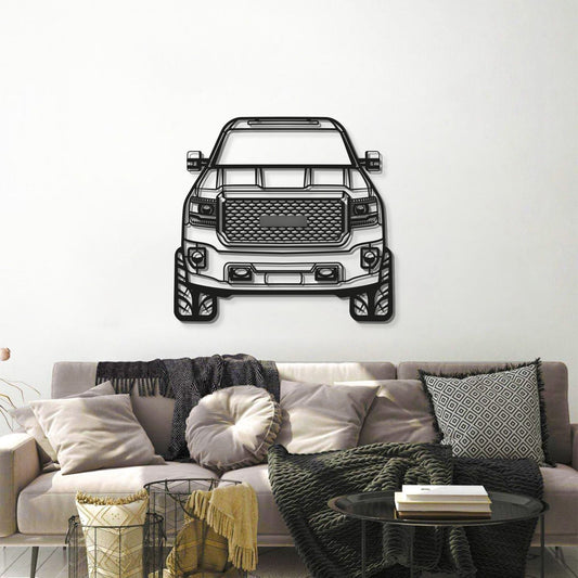 2016 Denali Sierra 3500HD Front View Metal Car Wall Art - MT0562 - MT0562B49-MT0562B80-MT0562B99-MT0562B115-MT0562B140-  DRIVEN - 2
