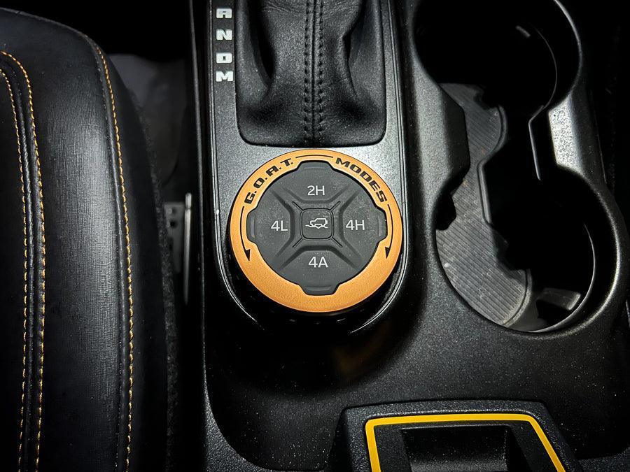 GOAT Mode Dial Ring Overlay V1 - 2021+ Bronco - 21FBGOAT-BO-21FBGOAT-BG-21FBGOAT-RD-21FBGOAT-WH-21FBGOAT-BL-  DRIVEN - 3