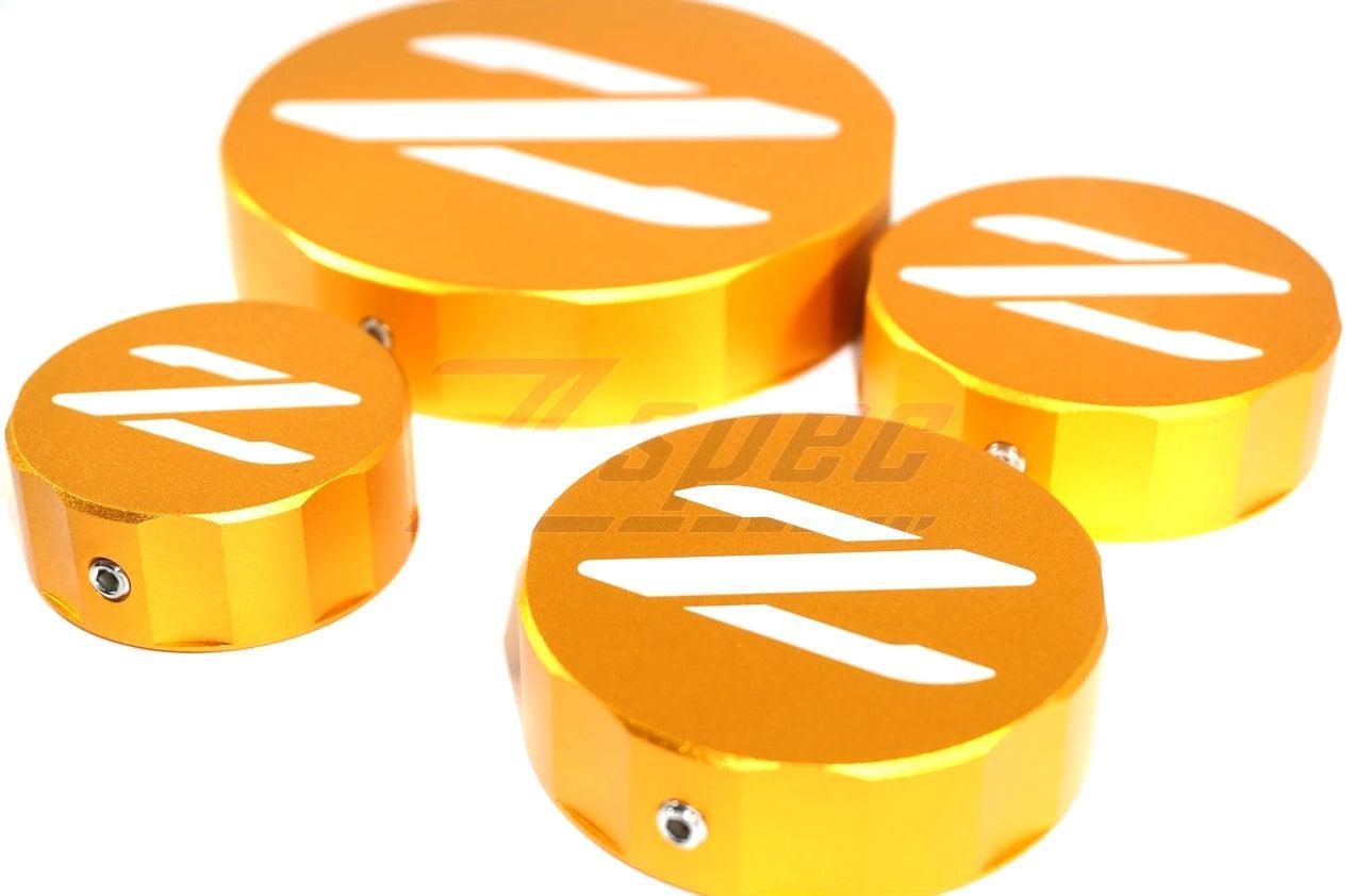ZSPEC Reservoir Cap Cover Set (BMC, CMC, PS, CO) for Nissan Z32 300zx, Billet Aluminum - ZSD-755309-ZSD-755316-ZSD-755323-ZSD-755330-ZSD-755347-  DRIVEN - 5