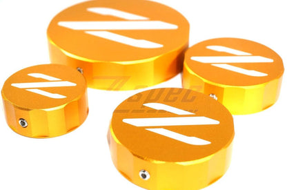 ZSPEC Reservoir Cap Cover Set (BMC, CMC, PS, CO) for Nissan Z32 300zx, Billet Aluminum - ZSD-755309-ZSD-755316-ZSD-755323-ZSD-755330-ZSD-755347-  DRIVEN - 5