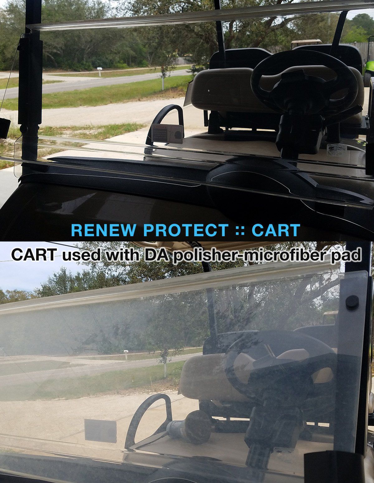 GOLF CART & RV - Ceramic-Hybrid Compound, Polish, Sealer ONE-STEP for Golf Carts, RVs, UTV, ATV - Panels & Clear Acrylic Windscreens - CART/RV 64OZ FULL KIT-CART/RV 8OZ KIT-sku-43920562553048-  DRIVEN - 7