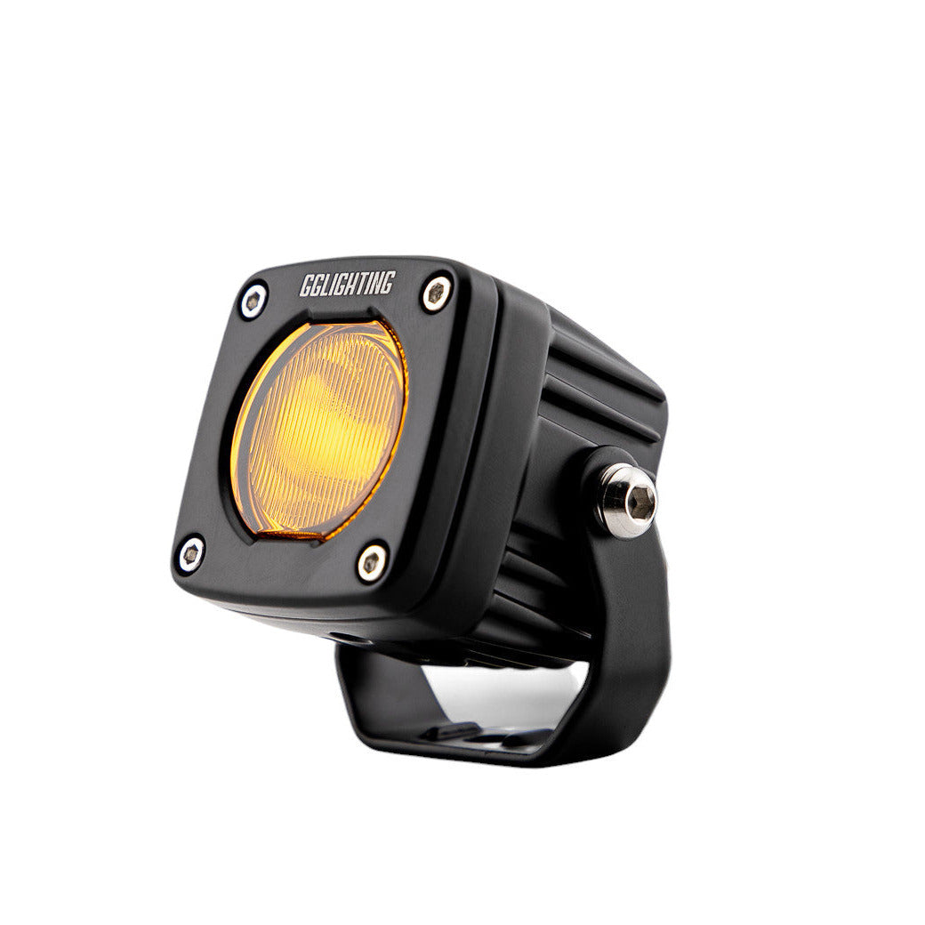 GP5 Single LED Pod Light Amber + Free Clear Lens - Item #622-  DRIVEN - 1