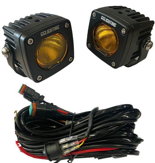 GP5 Offroad LED Pod Bundle With Free Wiring Harness - Item #8622-Item #8623-  DRIVEN - 1