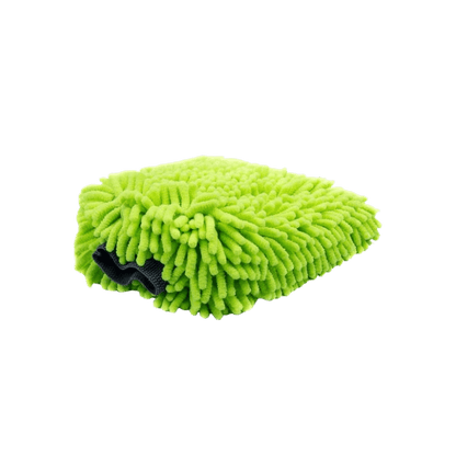Green Microfiber Chenille Wash Mitt - MFWM-GRN-  DRIVEN - 1