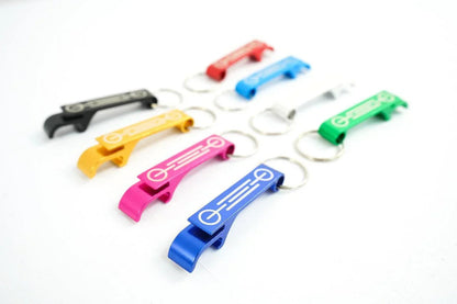 Grille Silhouette Keychain Bottle Opener - Universal - ETCHBTLOPENGS-BK-ETCHBTLOPENGS-BL-ETCHBTLOPENGS-GR-ETCHBTLOPENGS-LB-ETCHBTLOPENGS-OR-  DRIVEN - 2