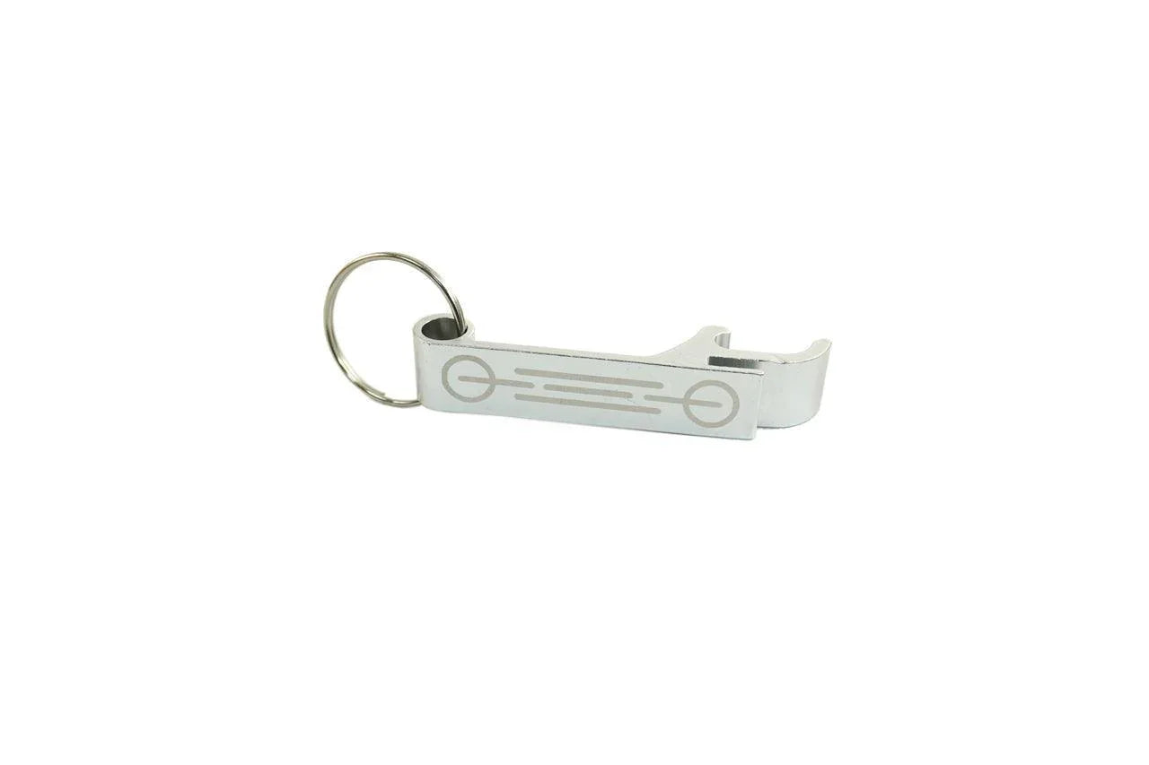 Grille Silhouette Keychain Bottle Opener - Universal - ETCHBTLOPENGS-BK-ETCHBTLOPENGS-BL-ETCHBTLOPENGS-GR-ETCHBTLOPENGS-LB-ETCHBTLOPENGS-OR-  DRIVEN - 3