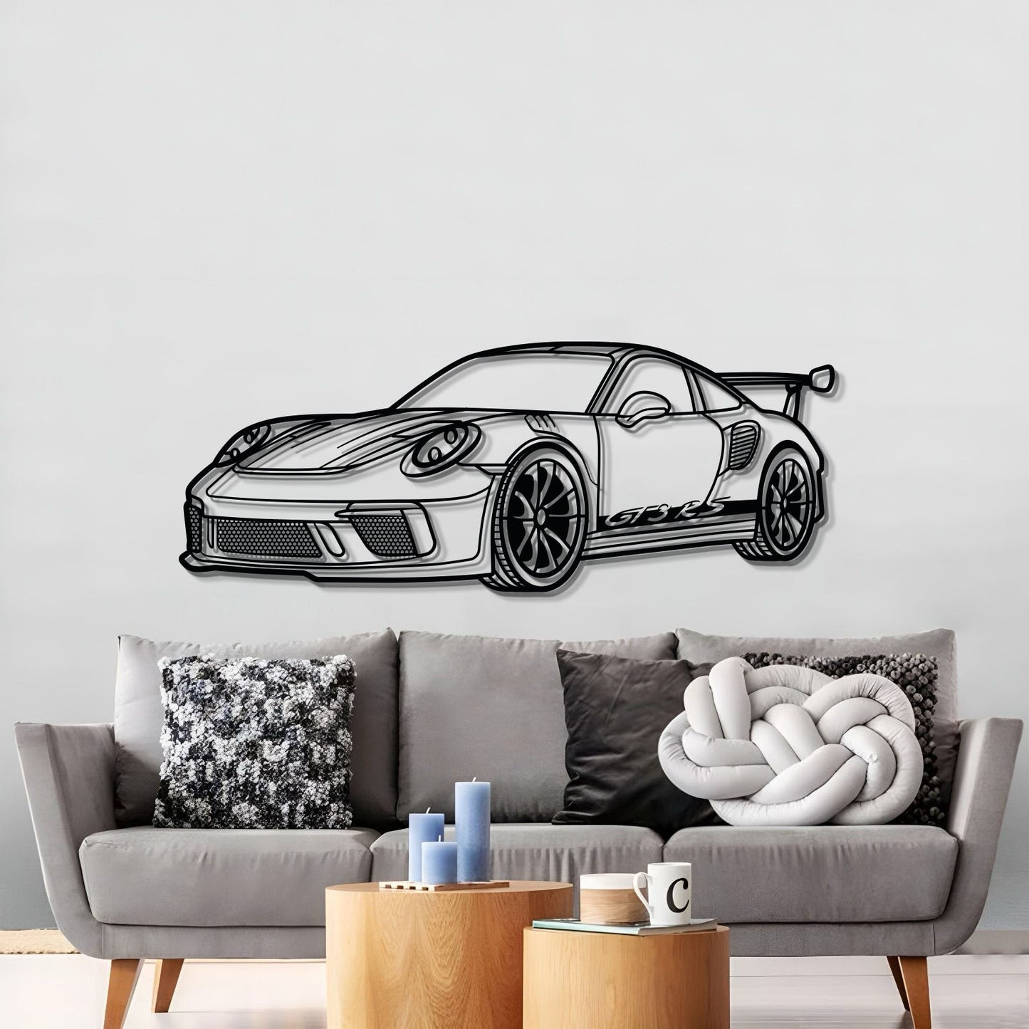 911 GT3 RS 992 Perspective Metal Car Wall Art - MT0460 - MT0460B69L-MT0460B80L-MT0460B99L-MT0460B115L-MT0460B140L-  DRIVEN - 3