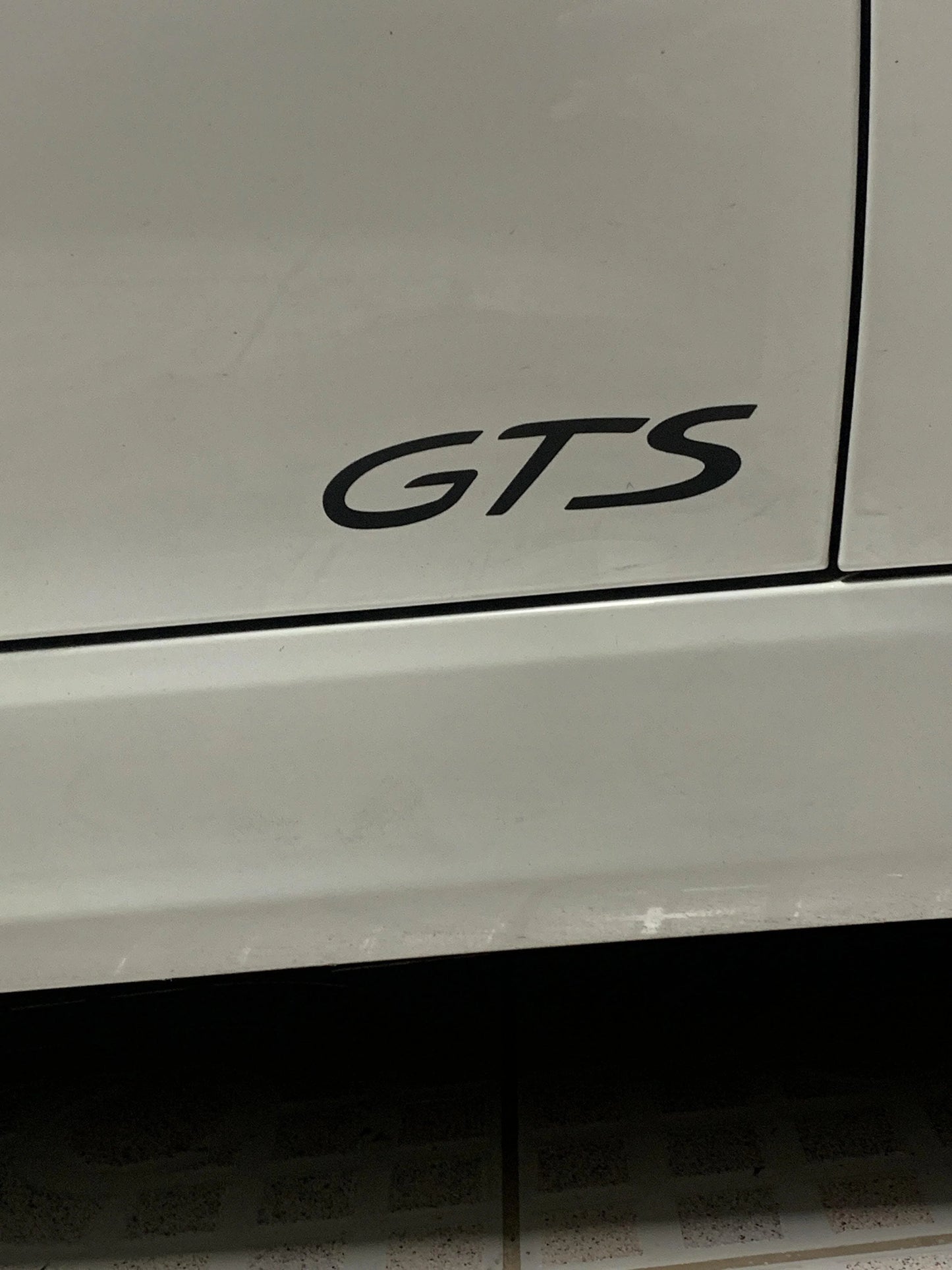 "GTS" Door Vinyl Logo Emblems for Porsche Vehicles (Boxter, Cayman, 911, Macan, Cayenne, Panamera) - PORGTSDECALMB-sku-47539748045119-sku-51462058508607-PORGTSDECALMBS-PT-sku-47539748077887-  DRIVEN - 19