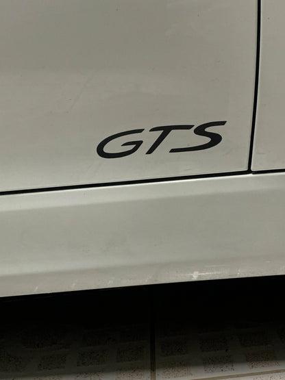 "GTS" Door Vinyl Logo Emblems for Porsche Vehicles (Boxter, Cayman, 911, Macan, Cayenne, Panamera) - PORGTSDECALMB-sku-47539748045119-sku-51462058508607-PORGTSDECALMBS-PT-sku-47539748077887-  DRIVEN - 19