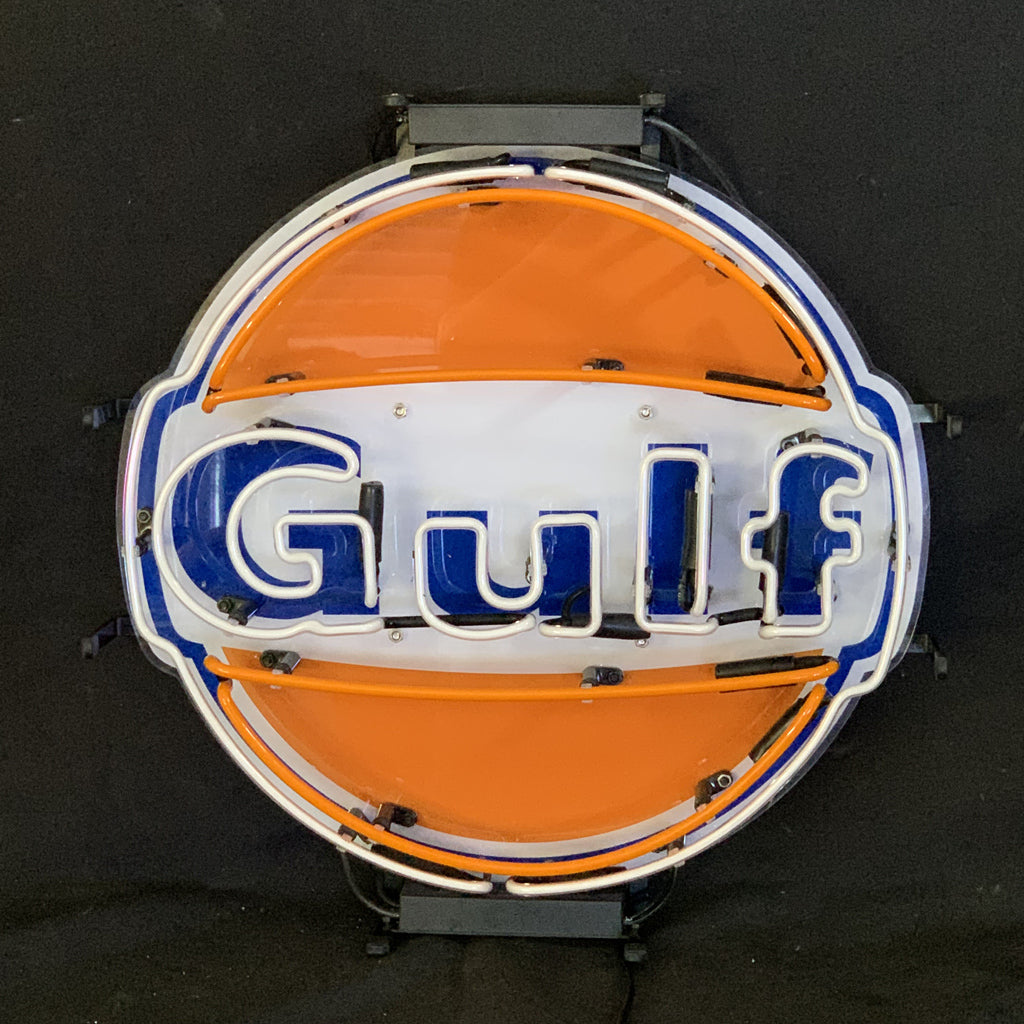Gulf Gasoline Neon Signs Light - MEX204-19"-  DRIVEN - 3