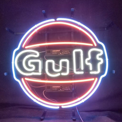 Gulf Gasoline Neon Signs - MEX204B-  DRIVEN - 3
