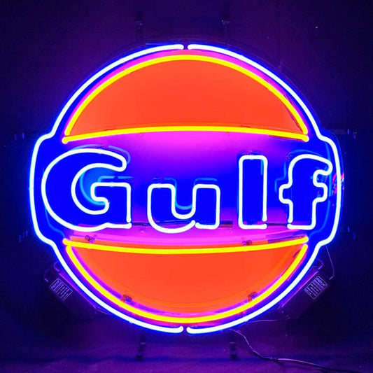 Gulf Gasoline Neon Signs Light - MEX204-19"-  DRIVEN - 1
