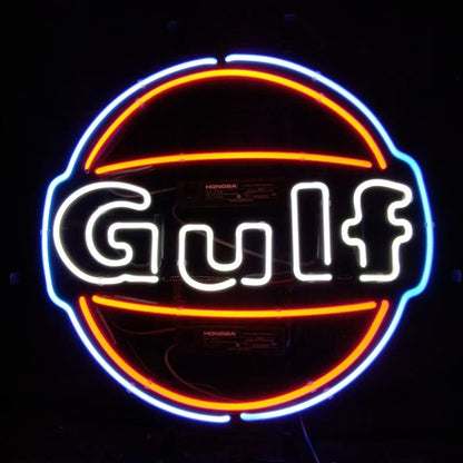 Gulf Gasoline Neon Signs - MEX204B-  DRIVEN - 2