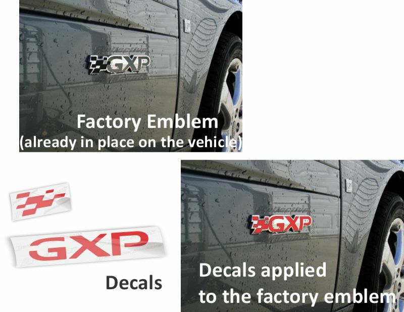 GXP Badge Overlay Decal - 08-09 G6 GXP - PO:G6:G1:GXP-B-01-PO:G6:G1:GXP-B-02-PO:G6:G1:GXP-B-03-  DRIVEN - 4