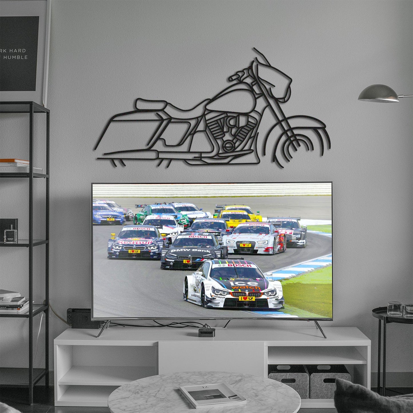 Harley Davidson Street Glide Metal Motorcycle Wall Art - MT1094 - MT1094B49L-MT1094B69L-MT1094B80L-MT1094B99L-MT1094B120L-  DRIVEN - 3