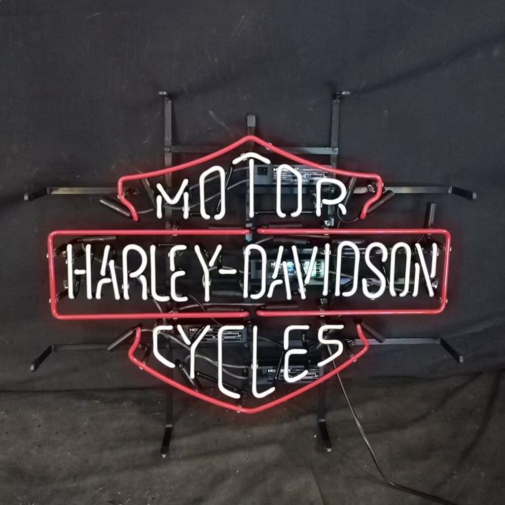 Harley Davidson Motorcycles Blue Neon Signs Light - ME094B-  DRIVEN - 3