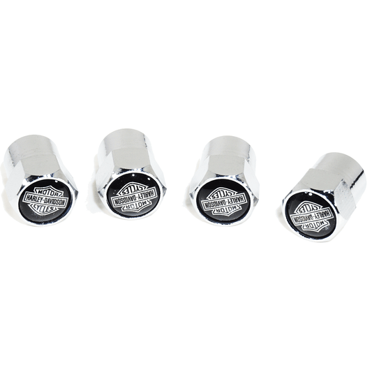 Chrome Valve Stem Tire Caps, Style: Harley Davidson - ZSD-577604-  DRIVEN - 1