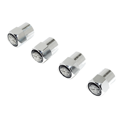 Chrome Valve Stem Tire Caps, Style: Harley Davidson - ZSD-577604-  DRIVEN - 3